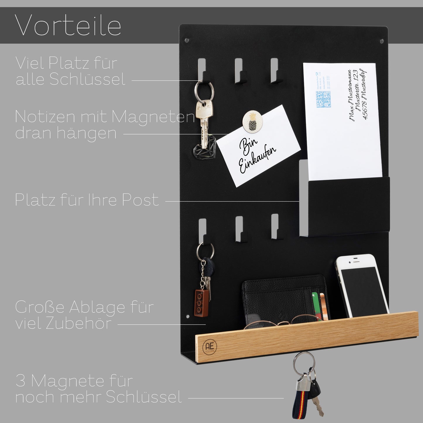 Schlüsselbrett Groß