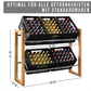 AE Günther® Getränkekistenregal Kistenregal Holz Getränkekistenhalter für 4-5 Wasserkisten Getränkeregal Getränkekisten Ständer MASSIVHOLZ (4-5 Kisten)