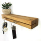 AE Günther® Schlüsselbrett Holz mit Ablage - Schlüsselboard - Schlüsselhalter Key Organizer Wand Aufbewahrung Wall (Ohne Magnet)