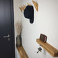 5er Set Wandhaken Holz Eiche Garderobenhaken Vintage Holzhaken Kleiderhaken Wand Huthaken