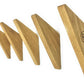 5er Set Wandhaken Holz Eiche Garderobenhaken Vintage Holzhaken Kleiderhaken Wand Huthaken