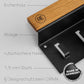 AE GÜNTHER® Schlüsselbrett Holz - Schlüsselhalter Schwarz Stahl - Schlüsselboard Eiche - Schlüssel organizer mit Ablage - Schlüsselanhänger - Schlüsselkasten -Wandorganizer - Schlüsselleiste (Schwarz)